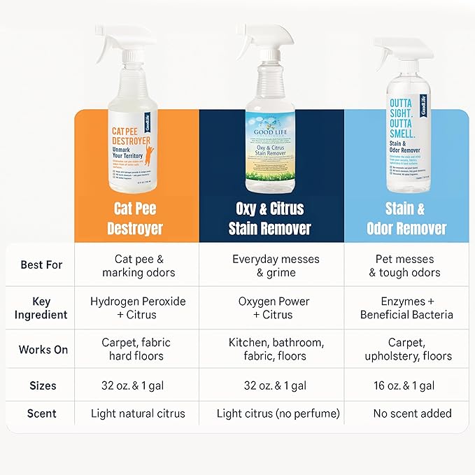 Natural Odor and Stain Remover Spray - Unscented Plant-Based Child & Pet Safe Cleaner Earth-Friendly Odor Eliminator Eco Cleaning Products for Home, Carpet (1 Pack, 1 Gallon)