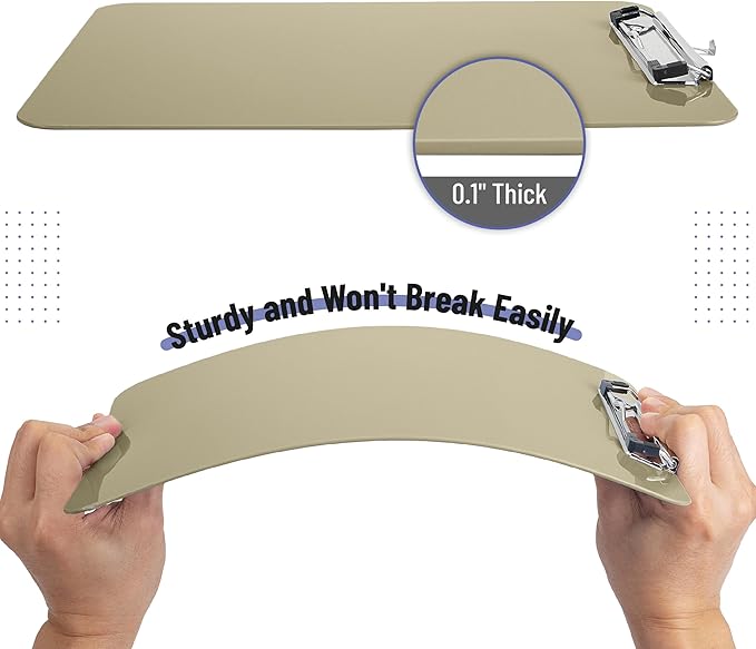 Mr. Pen- Plastic Clipboard, 12.5" x 9", 2 Pack, Faded Earthy Clipboard Plastic, Low-Profile Metal Clip with Retractable Hanging Hole