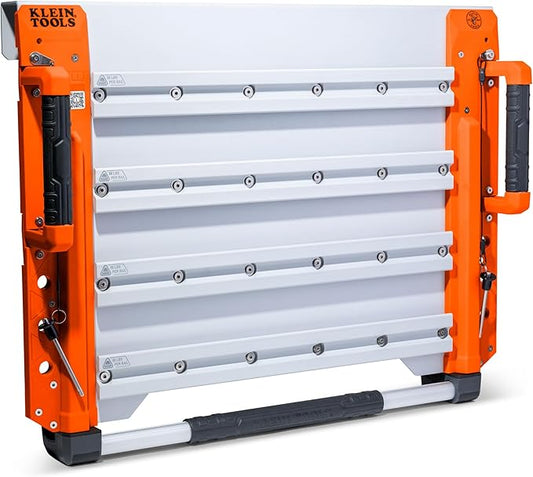 KLEIN TOOLS BC700WA LiftPro 24-Inch Wall Mount System, Heavy-Duty Modular Tool Organization with Four Interior and One Exterior Rail, 50-Pound Capacity Per Rail For Man Lift and Scissor Lift