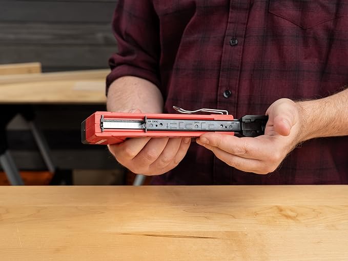 Arrow T501 5-in-1 Manual Staple and Nail Gun, Wire Stapler, and Brad Nailer for Wood, Upholstery, Construction, Insulation, Crafts, Fencing, and Cable, Black/Red
