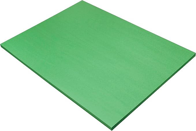 Prang (Formerly SunWorks) Construction Paper, Holiday Green, 18" x 24", 50 Sheets