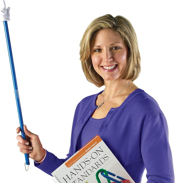 Learning Resources 24-Inch Hand Pointers, Whiteboards, Presentation, Classroom Accessories, Teacher Aids, Set of 3, Grades PreK+, Ages 3+