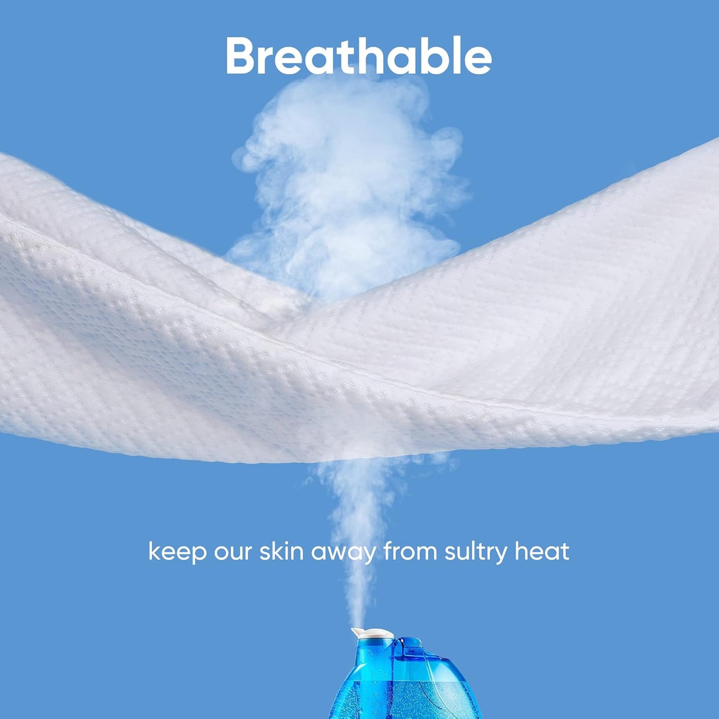 Hanherry 100% Waterproof Mattress Protector California King Size, Mattress Pad Cover 3D Air Fabric Cooling Smooth Soft Breathable Noiseless, 8''-21'' Deep Pocket
