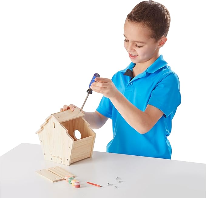 Melissa & Doug Created by Me! Birdhouse Build-Your-Own Wooden Craft Kit