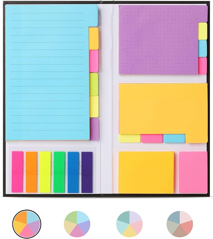 Mr. Pen- Sticky Notes Set, 410 Pack, School Supplies, Office Supplies, Planner Sticky Note Dividers Tabs, Book Notes, Stocky Notes for Bible Journaling
