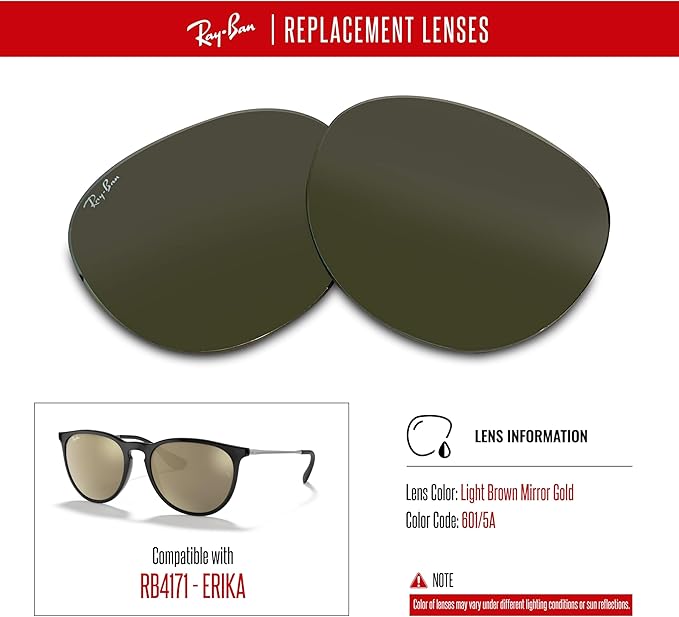 Ray-Ban Original RB4171 ERIKA Replacement Lenses For Women+BUNDLE with ACCESSORY EYEWEAR KIT