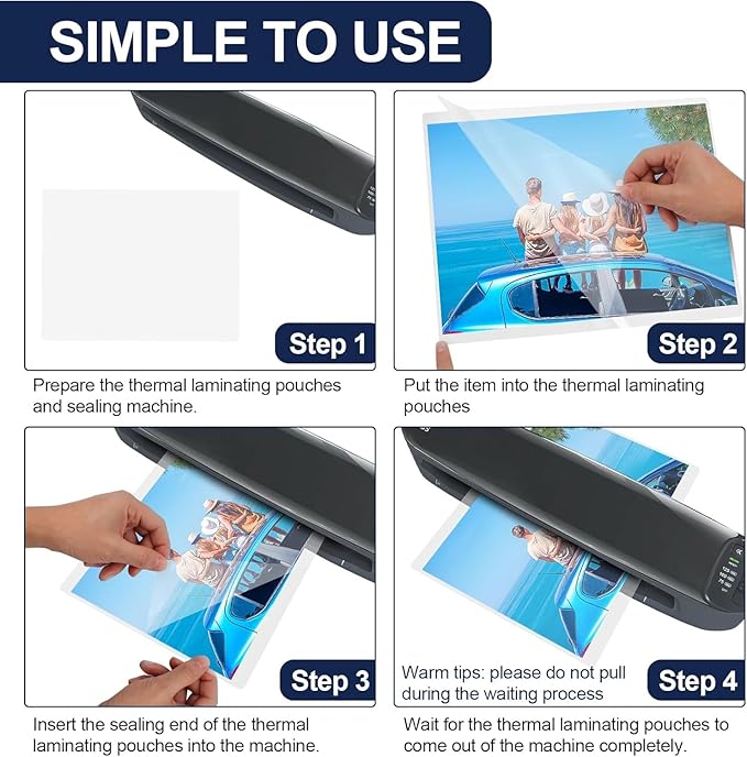 400 PCS Laminating Sheets 9”x11.5”, Thermal Laminating Pouches, 3mil Plastic Paper Laminate Sheets, Laminator Sheets Plasticized Craft Office and School Supplies, Lamination Sheets for 8.5”x11” Paper