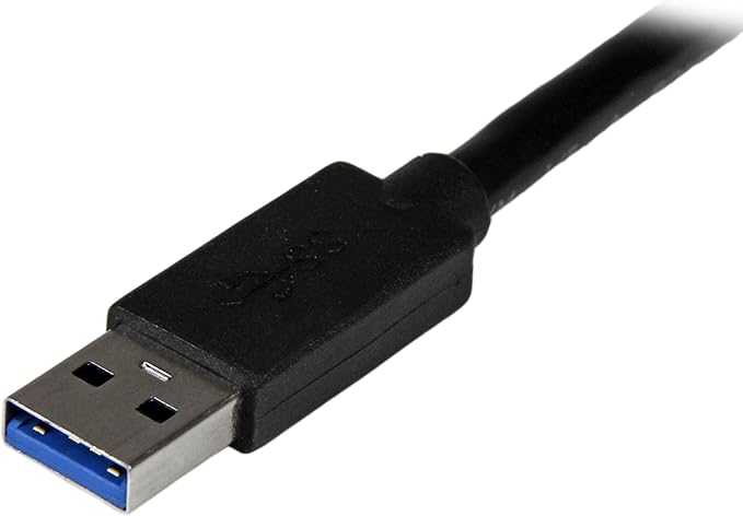 StarTech.com USB 3.0 to VGA Adapter with 1 Port USB Hub - 1920x1200 - External Video & Graphics Card - Dual Monitor Display Adapter - Supports Windows (USB32VGAEH)