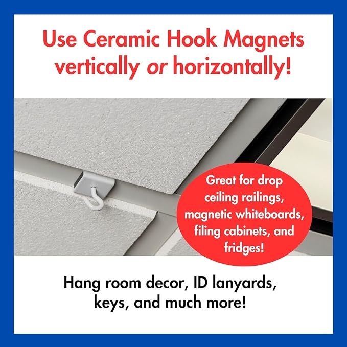 Dowling Magnets Magnetic Whiteboard Accessories Bundle-fridge magnets/teacher supplies/classroom must haves/strong magnets heavy duty/school supplies/magnets for whiteboard/office magnets. Item 735501
