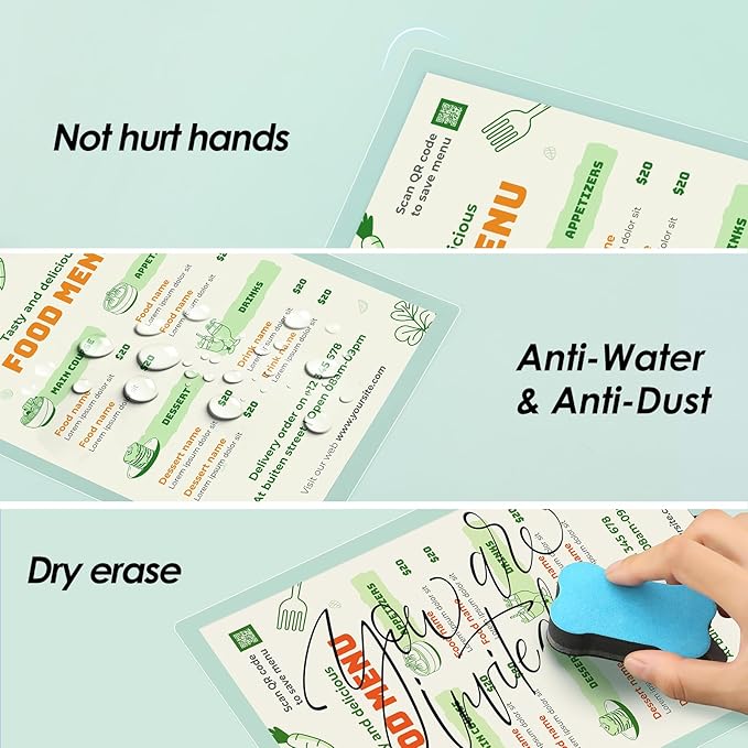 KTRIO 10 Pack Self Sealing Laminating Sheets 8.5 x 11, 10 Mil Thick Self Adhesive Laminating Pouches, Clear Lamination Sheets, 9 x 11.5 Laminate Sheets, No Laminator Machine Needed, No Heat, Office