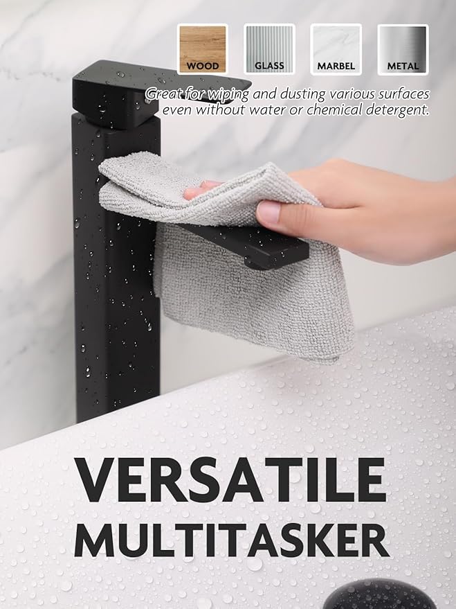 Fantasticlean Microfiber Cleaning Cloth Roll -675 Pack, Tear Away Microfiber Towels, 12" x 12", Reusable, Washable, Ultra Absorbent Dishcloth for All-Around Cleaning Supplies (9 Rolls of Grey)