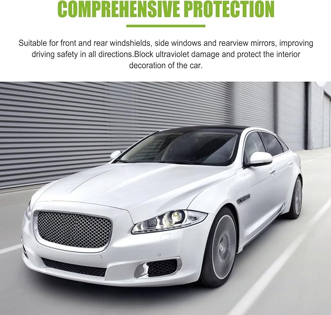 Automotive Oil Film Cleaning Brush for Car Windows, Glass Cleaning Board, Car Windshield Cleaner, Suitable for Windshield Glass Oil Film Remover (greener-L)
