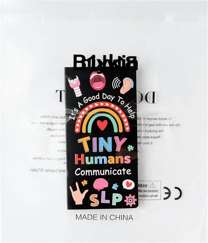 B1ykin Cute Sticky Notes Set - It’s A Good Day To Help Tiny Humans Communicate Self-Stick Notes Pad, 550 Sheets Writing Memo Pages Sticky Notepad for Teacher Appreciation Gifts for School Office (SLP)
