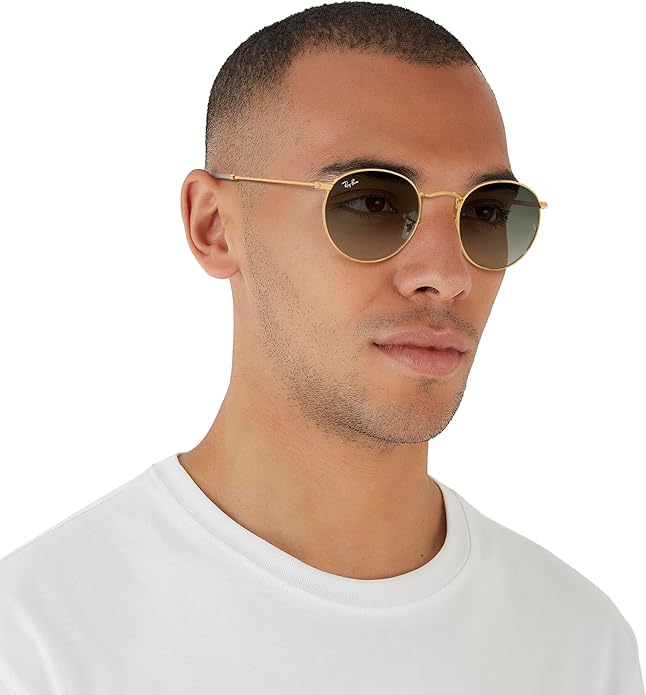 Ray-Ban Unisex Rb3447 Round Metal Round Sunglasses