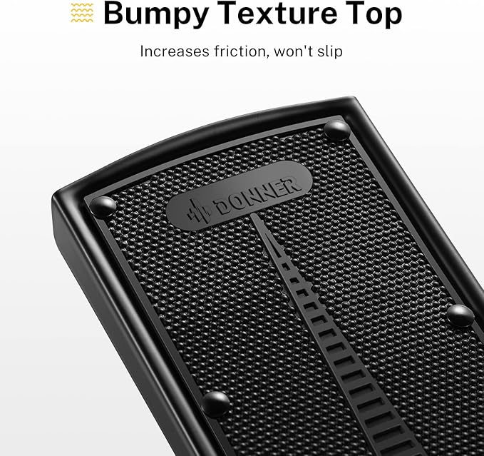 Donner Guitar Foot Stool Adjustable Guitar Leg Rest Step Footstool Black for Classical Guitar Player