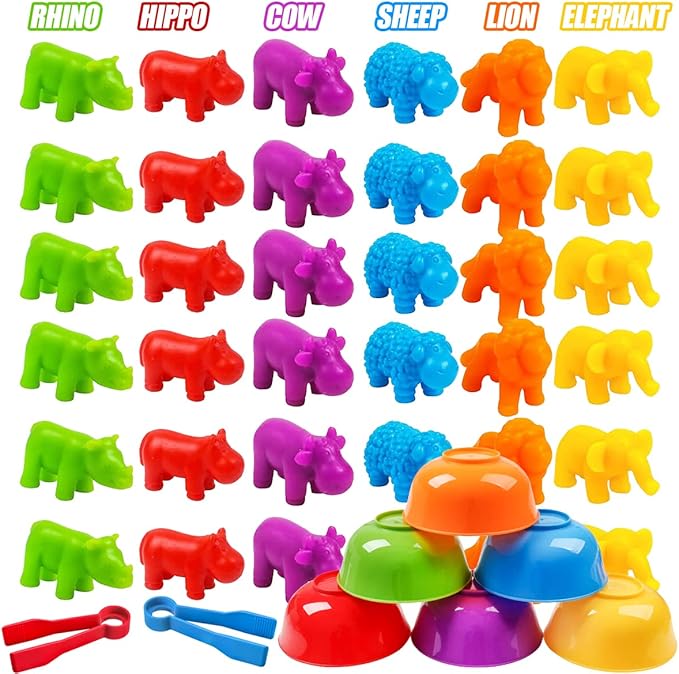Skrtuan Counting Animal Montessori Toys for Kids 3-8 Years Old - Preschool Learning Activities with Sensory Math Games, Toddler Educational Gift for Boys & Girls Ages 3-5 Birthday