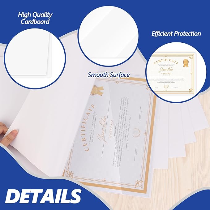 5 Pack 11.75 x 17.7 Inch Laminator Carrier Sleeve Tabloid Size Thermal Laminating Carriers Sheets Protection Thermal for All Brand Laminating Pouches Certificates Documents Posters Photos Cards