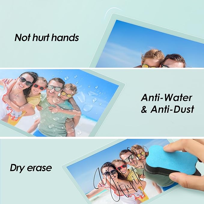 KTRIO 10 Pack Self Sealing Laminating Pouches, 5.5” x 7.5”, 10 Mil Thick Self Adhesive Laminating Sheets, Clear Lamination Pouches for Photos, Laminate Sheets, No Laminator Machine Needed, No Heat