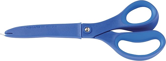 Fiskars 8 Inch Softgrip Non-stick Multipurpose Scissors with Sheath, Color Received May Vary (169920-1001)
