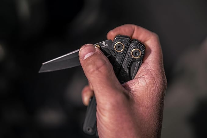 LEATHERMAN, Wave Alpha – 16-in-1 Multi-Tool with MagnaCut® Blade, G10 Handles & Full-Size Scissors, Obsidian
