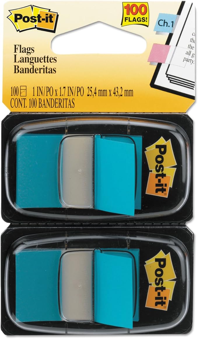 MMM680BB2 - Post-it Standard Tape Flags in Dispenser