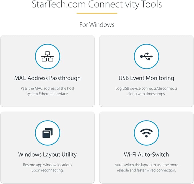 StarTech.com USB-C Docking Station for Windows and ChromeOS, Triple 4K HDMI DP Video, USB 10Gbps Hub, 100W Laptop Charging, GbE