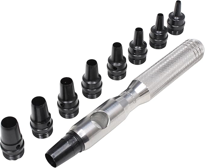 Mayhew Tools 66012 Hollow Punch, 10-Piece Set, Black