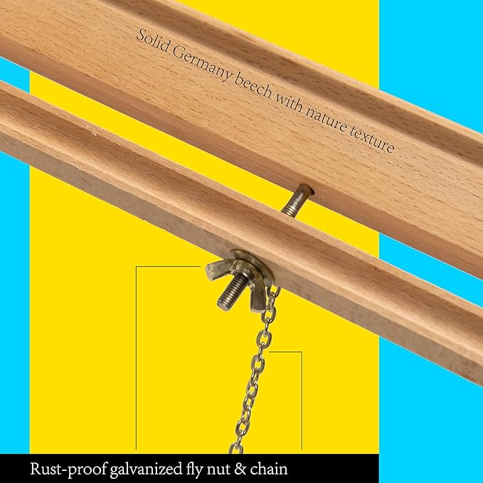 MEEDEN Wood Easel Stand for Display: Wooden Tripod for Poster Board - Wedding Easel Standing for Welcome Sign