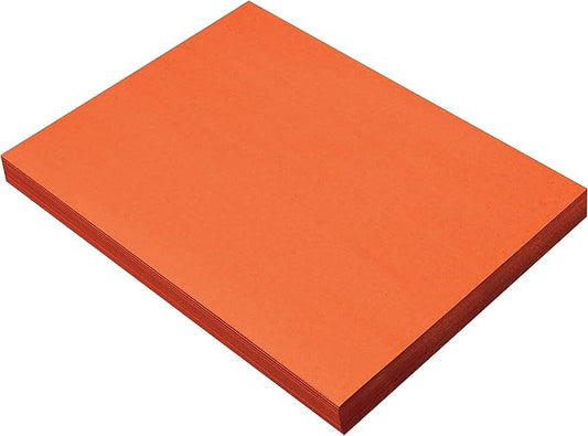 Prang (Formerly SunWorks) Construction Paper, Orange, 9" x 12", 100 Sheets