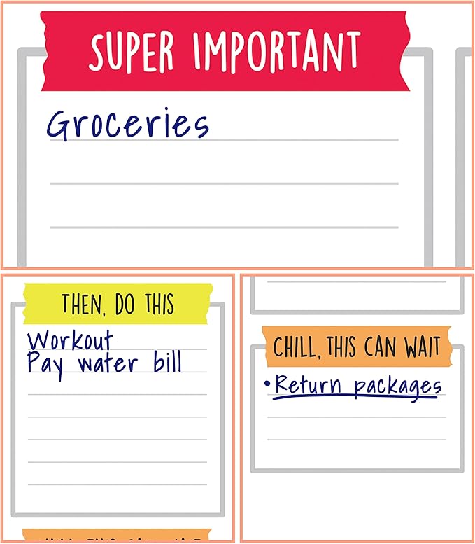 Carson Dellosa Aim High To Do List Notepad—5.75" x 6.25" Paper Stationery, Daily Checklist, Goals, Reminders, Notes, Motivational Organizer (50 sheets) (Pack of 2)
