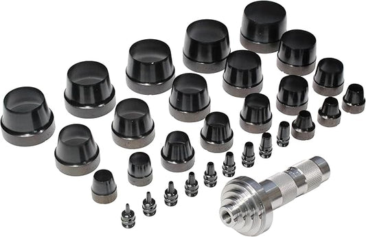 Mayhew Tools 66006 Hollow Punch, 31-Piece Set, Black