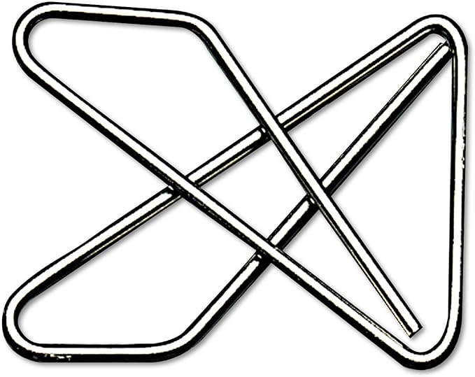 ACCO Brands Ideal Paper Clamp (Butterfly Clamp), Smooth Finish, No.1 Size (Large), 12/Box (A7072610)