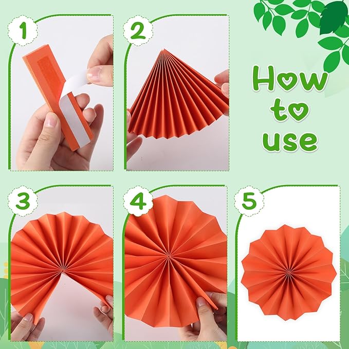 Classroom Bulletin Board Decorations with 3D Paper Fans Inspirational Amazing Things Happen Here Bulletin Board Set for Back to School Motivational Office Home Wall Door Chalkboard Decor