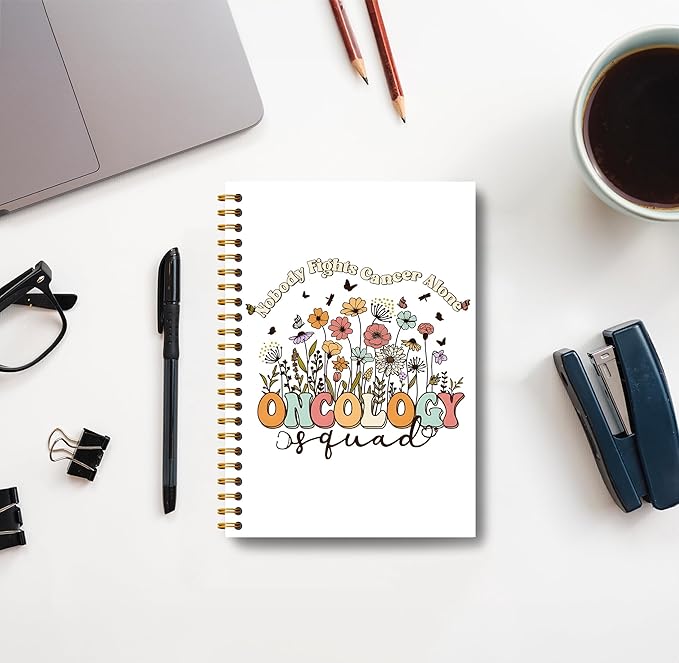 Oncology Nurse Gifts - Oncologist Gifts, Oncology Team Cancer Nurse Gifts, Oncology Squad Notebook Journal, Nurse Notebook, Spiral Notebook 5.5x8.3