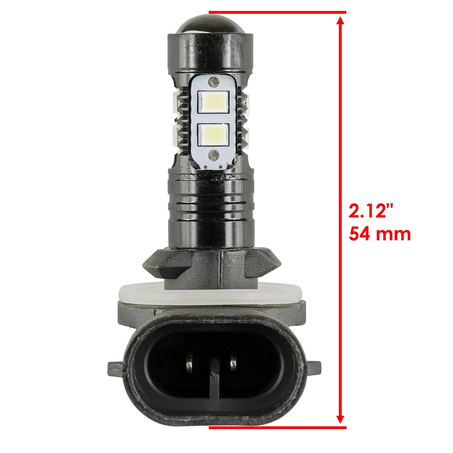 Caltric LED Headlight Bulbs for Polaris RZR S 800 (2009-2010) / RZR 800 EFI (2008-2010) - Tungsten
