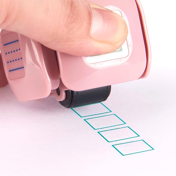 LEGILINER 6-in-1 Handwriting Practice Roller Stamp - Multi-Pattern Self-Inking Stamp Tool for Classroom, Occupational Therapy & Homework - PreK to 5th Grade