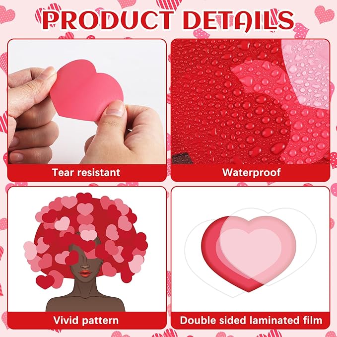 3D Black History Month Bulletin Board Set We Love Black History Valentine Classroom Decorations I Have Decided to Heart Cutouts Hands Bulletin Borders for February African American Inspirational Decor