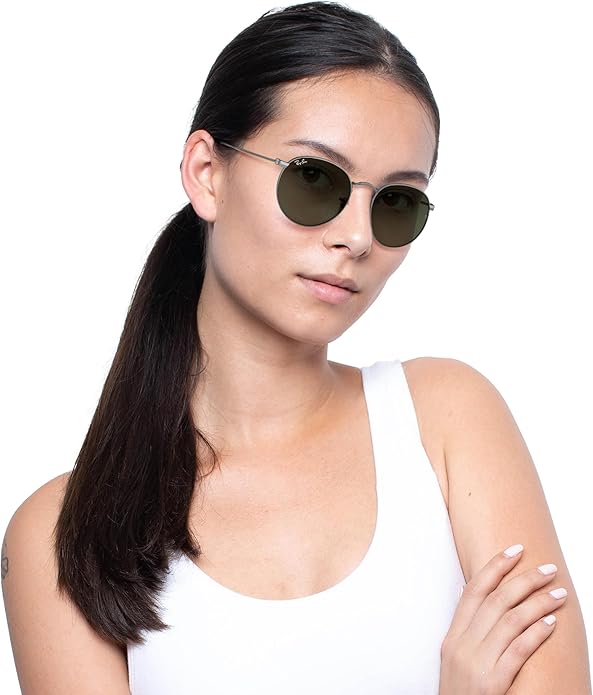 Ray-Ban Unisex Rb3447 Round Metal Round Sunglasses