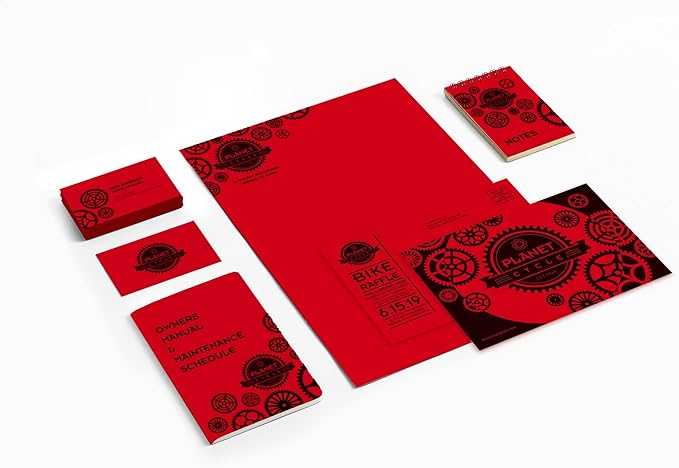 Astrobrights® Color Card Stock, 8 1/2" x 11", FSC® Certified, 30% Recycled, 65 Lb, Re-Entry Red, Pack Of 250