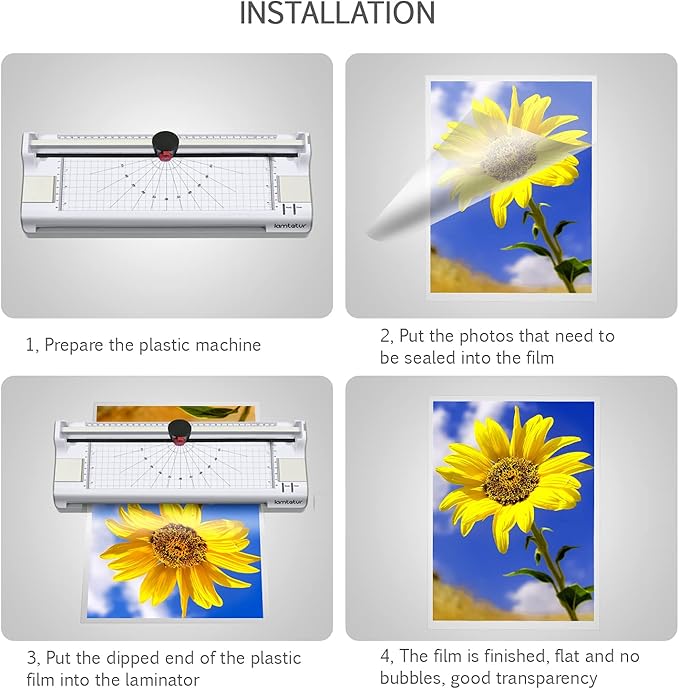 Laminator Machine 11X17 with 70Letter Size Laminating Sheets for A3/A4,13Inch Wide Thermal Hot&Cold 2Roller Lamination Laminated 3-5mil for Office Home School Teacher,with Paper Cutter,Corner Rounder