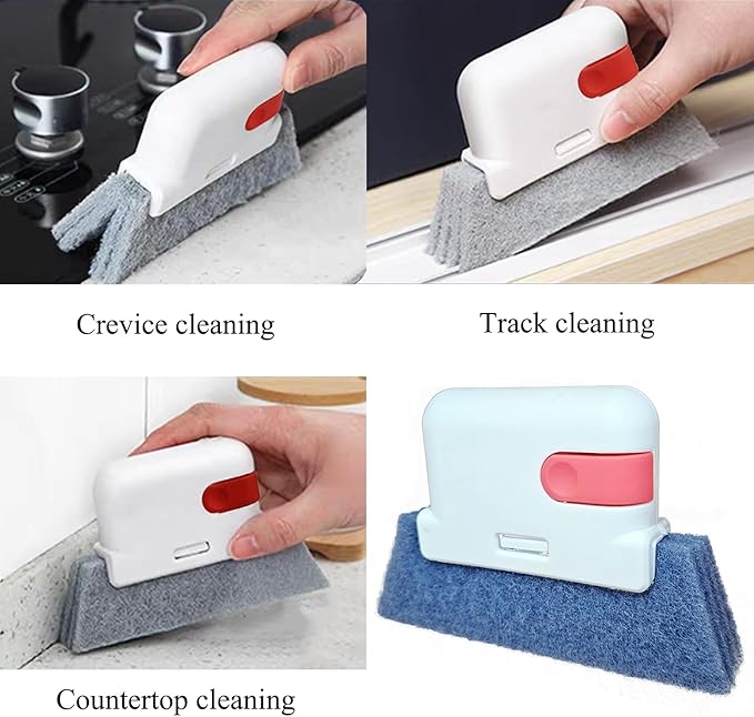 5Pcs Window Blind Cleaning Set, Washable dust Removal Cleaning Tools, air Vent Cleaning Brush, Track Cleaning Brush, dust Removal Cleaning Tools for Blinds, air conditioners, Track, and Fans