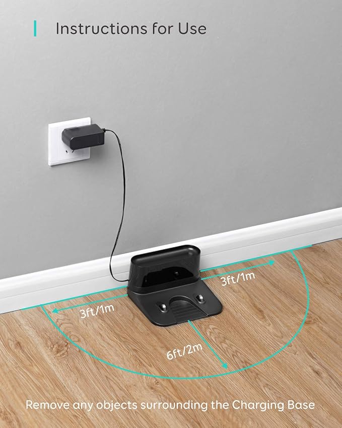eufy Charging Base, Compatible with eufy 11S,11S MAX,12,15C,15C MAX,25C Max, G10 Hybrid,G30,G30 Edge, G30 Hybrid, G30 Verge, G15, G20, G20 Hybrid, G35, G35+, G40 Series