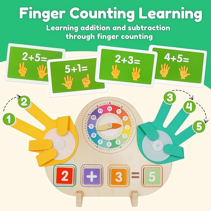 Toddler Learning Toys for 3+,Montessori Preschool Educational Learning Activities Counting & Number Blocks Toys Math Games Easter Basket Stuffers Gifts for Girl Boys
