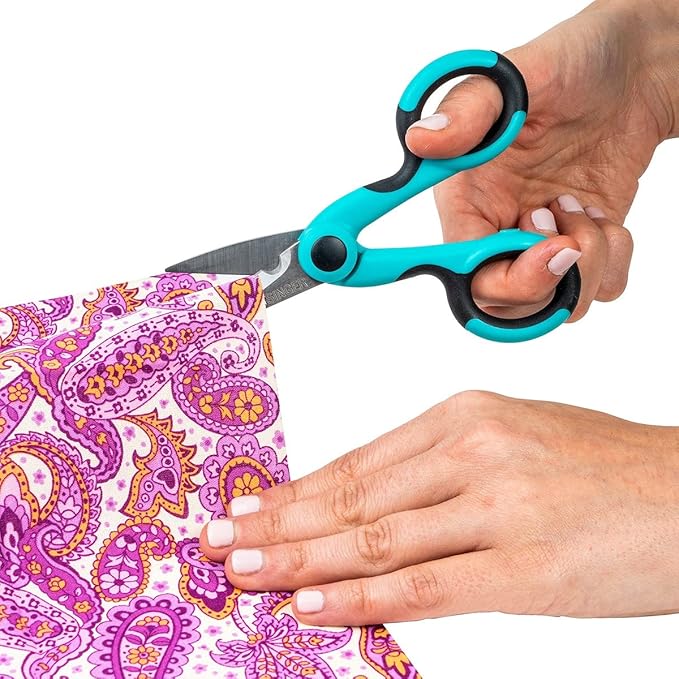 SINGER 00558 5-1/2-Inch ProSeries Heavy Duty Scissors with Power Notch, Teal