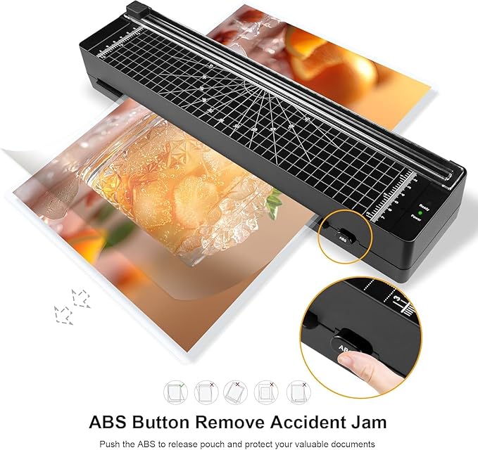 All-in-One 9" Laminator Kit with 10 Sheets & Corner Rounder | Quick 3-Min Warm-Up, Perfect for Teachers, Home, Office | Portable & Hassle-Free