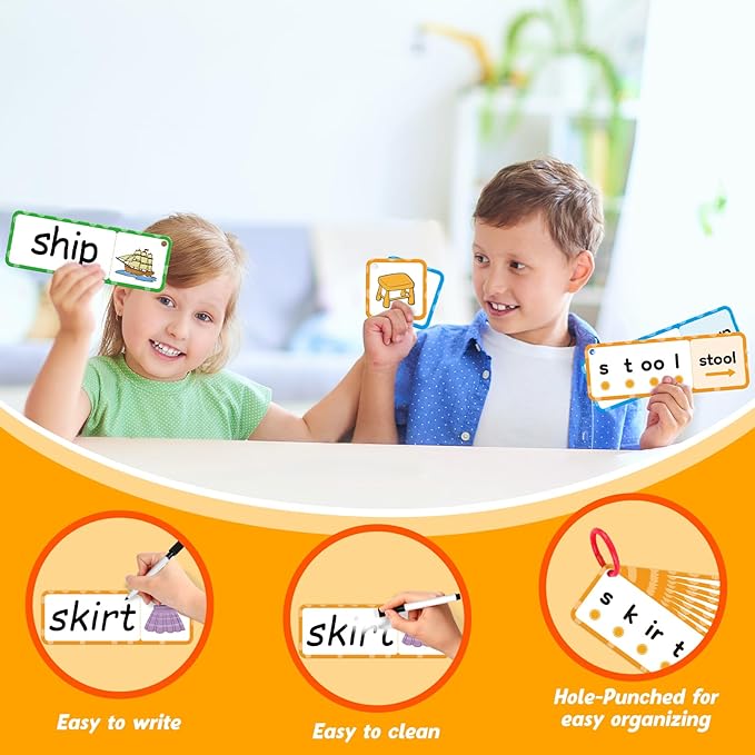 Blends & Digraphs Cards,Phonics Games,Speech Therapy Toys for Toddlers Kids,Learn to Read,Spelling Reading Learning Sight Word Games,kindergarten Preschool Learning Activities,Educational Toy