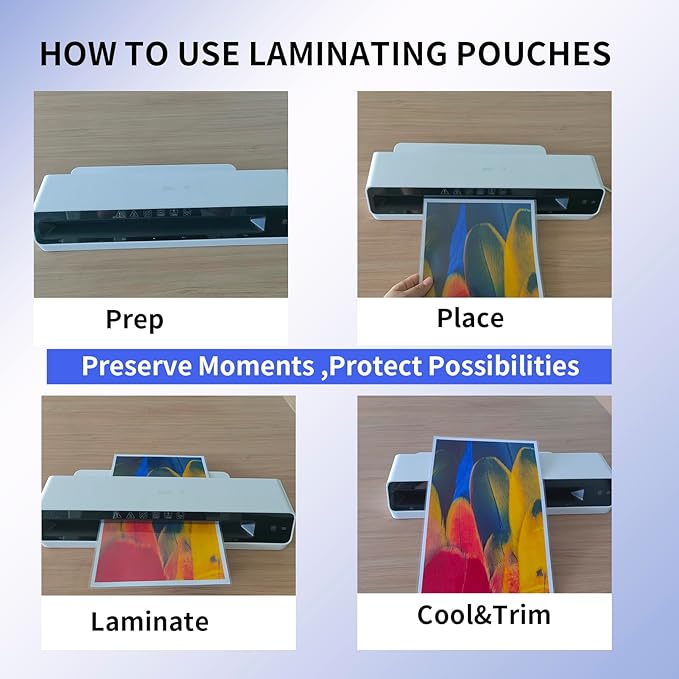 100 Pack Legal Size Laminating Sheets 8.5"x14" (9x14.5) - 3Mil Thick Clear Thermal Pouches for Documents, Compatible with All Laminators - Acid-Free & Bubble-Free Protection