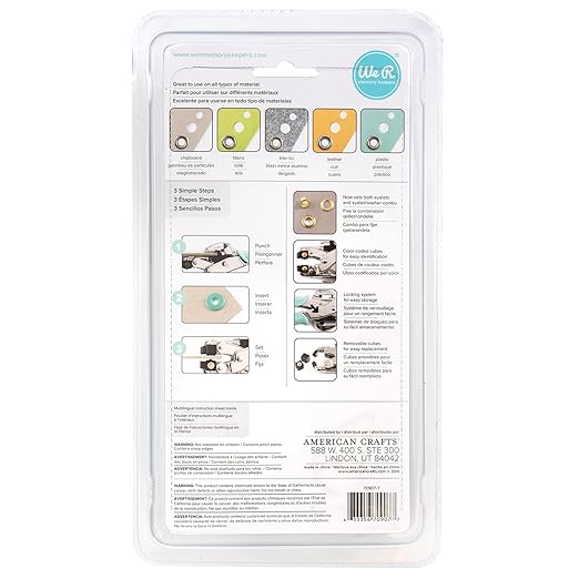 We R Memory Keepers Crop-A-Dile Eyelet | Blue Comfort Handle, Craft Supplies Hole Punch Eye Setter Paper Punch Tool Use on Chipboard Fabric Thin Tin Leather Plastic Punches Hole Punch Tool Eye Setting
