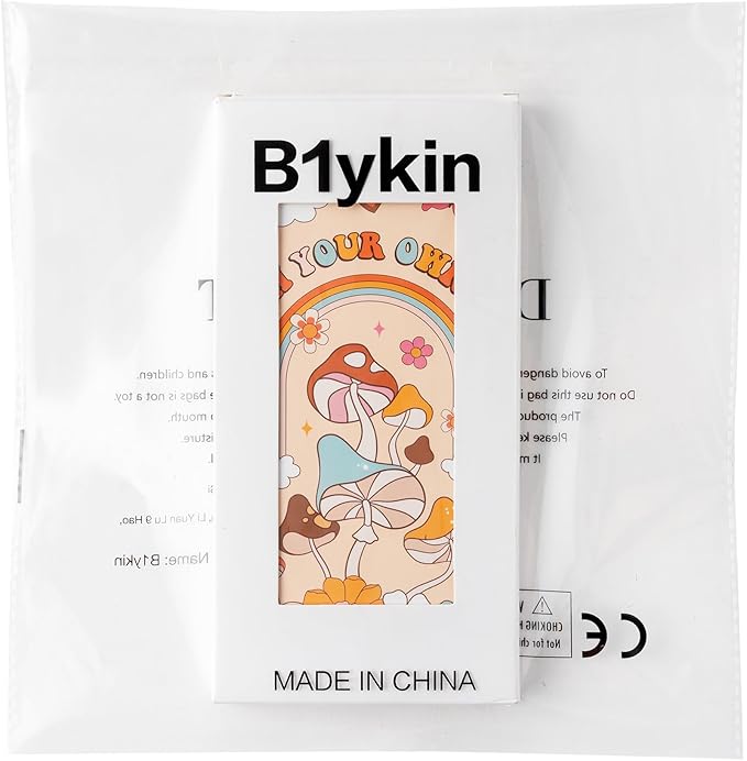 B1ykin Cute Sticky Notes Set - Crow Your Own Way Self-Stick Notes Pad, 550 Sheets Writing Memo Pages Sticky Notepad for Teacher Appreciation Gift, School Office Party Favors Supplies (Retro Mushroom)