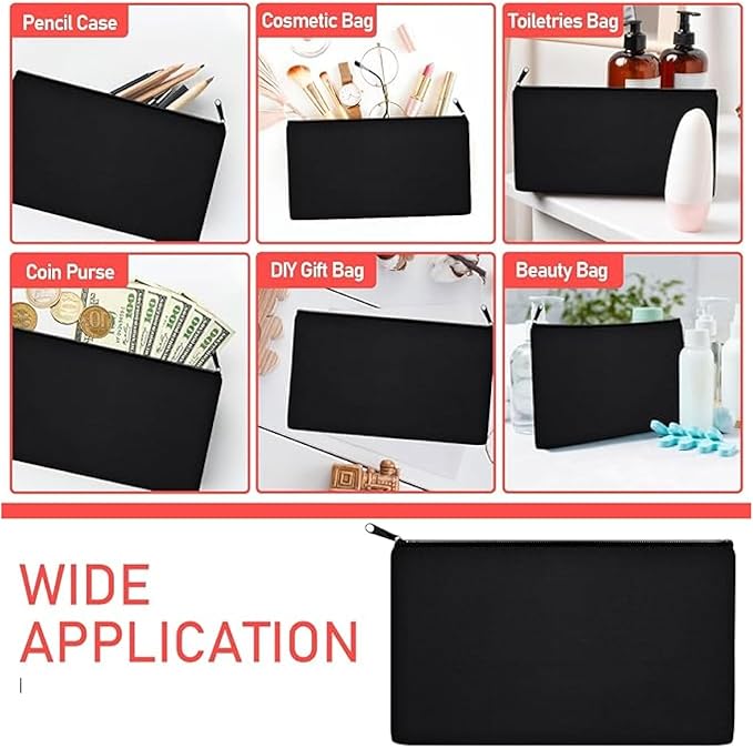 Trail maker Bulk Pencil Case Bags Bundle with Zipper for Kids, School, Offices | Colorful Pencil Pouches in Bulk Packs